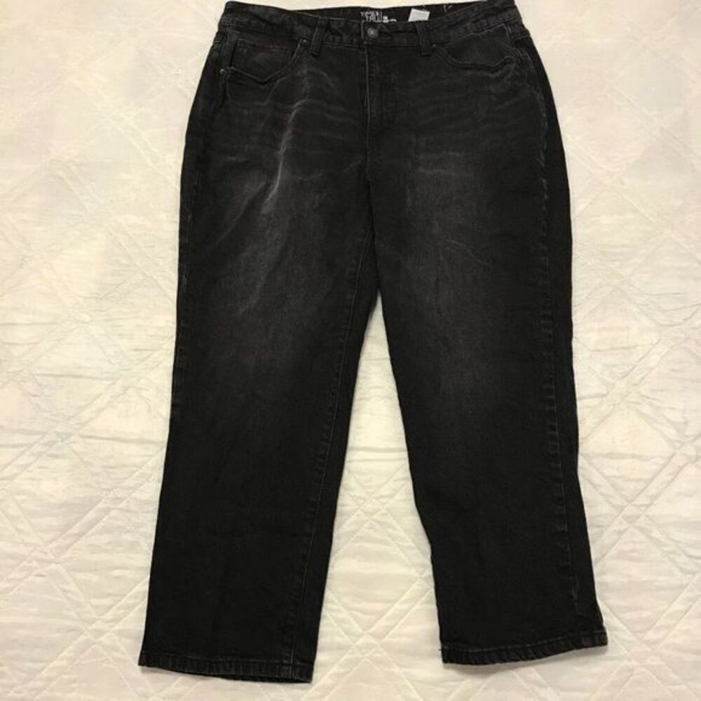Time and Tru black high rise jeans 16
